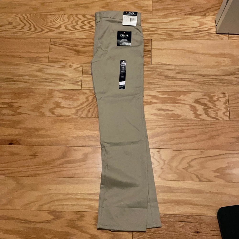 Chaps Boys School Pants - 14 Regular - Khaki